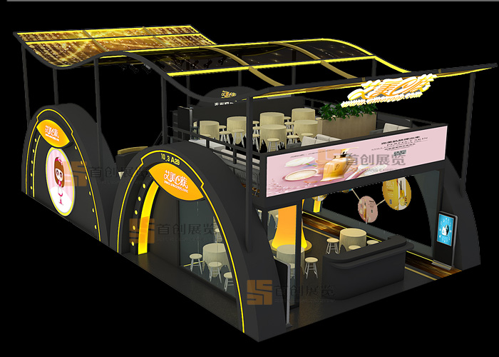 艾美e族 廣州美博會展臺設計(圖2)