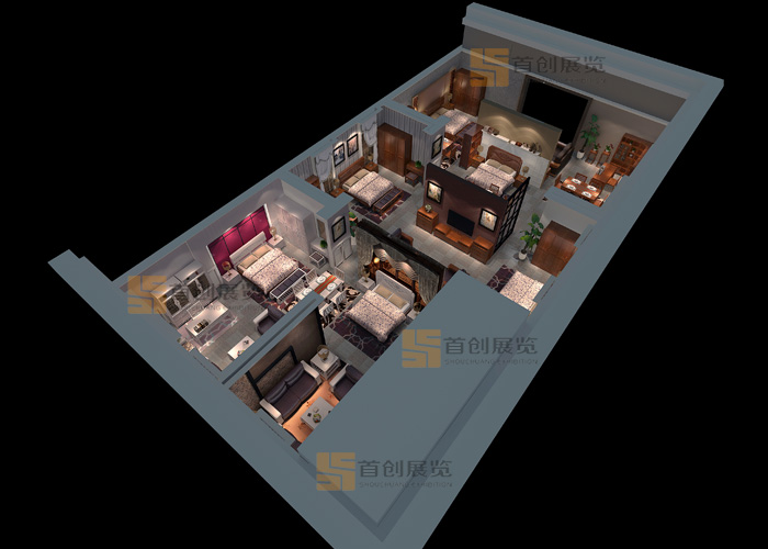 皇都 家具房產展臺裝修(圖2)